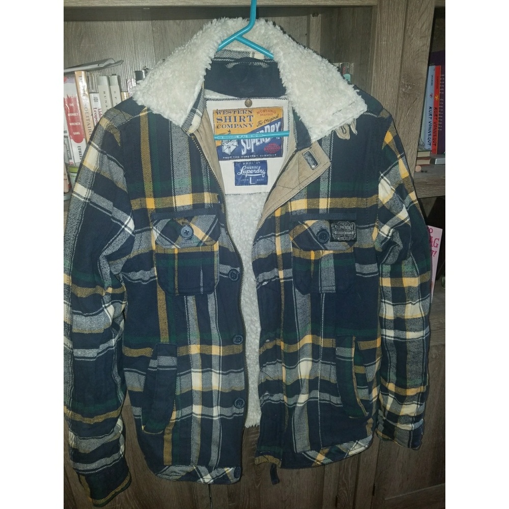 Men's large Superdry fleece lined jacket